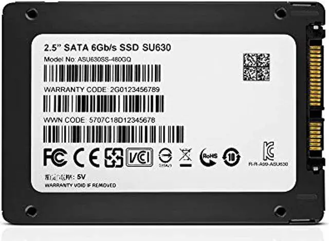Alt view image 6 of 14 - ADATA Ultimate SU630 480GB 3D QLC NAND SATA III 2.5 Inch Internal SSD (ASU630SS-480GQ-R)
