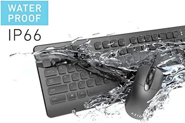 Alt view image 5 of 11 - AZIO KM535 Antimicrobial Keyboard Mouse Combo