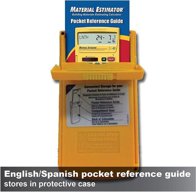 Alt view image 12 of 14 - Material Estimator CALCULATED INDUSTRIES 4019