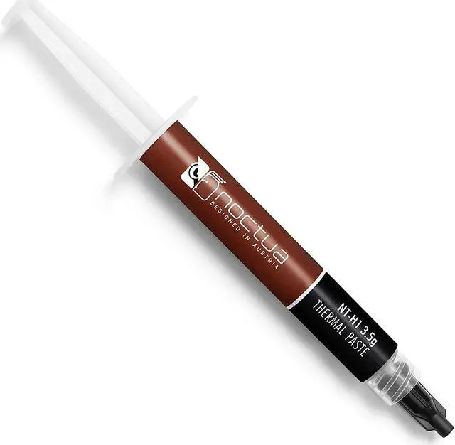 Main image of Noctua NT-H1 3.5g, Pro-Grade Thermal Paste for Computers, Consoles and Electronic Applications, Ultra-Low Thermal Impedance on Processors and Graphics Cards, Works with All Heat Sinks