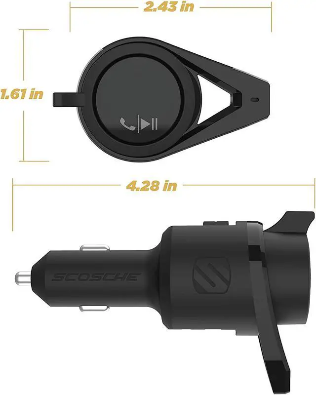 Alt view image 4 of 9 - SCOSCHE BTFMPD3SRSP BTFREQ TM  PRO BLUETOOTH R  FM TRANSMITTER HANDS-FREE CAR KIT