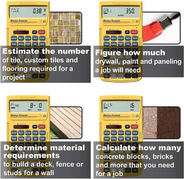 Alt view image 10 of 14 - Material Estimator CALCULATED INDUSTRIES 4019