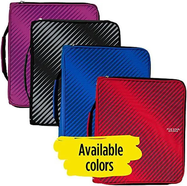 Alt view image 8 of 17 - Five Star 2 Zipper Binder Plus Multi Access File Black - Zipper Binders