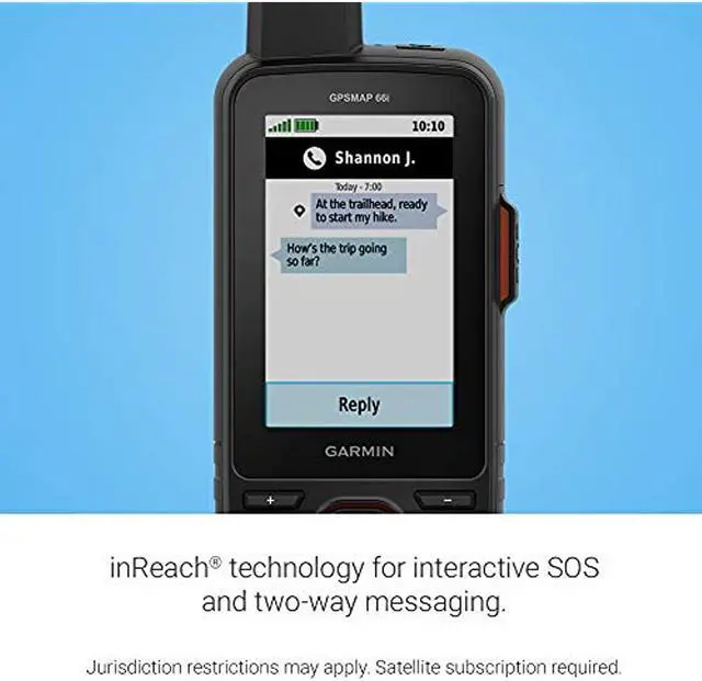 Alt view image 15 of 20 - Garmin GPSMAP 66i Handheld Navigator and Satellite Communicator