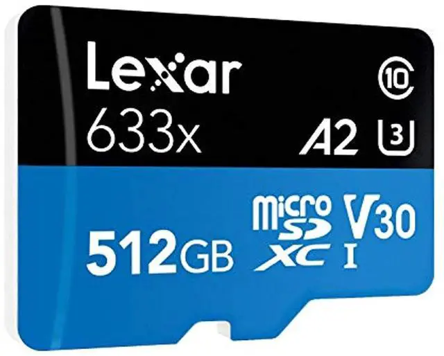 Alt view image 13 of 20 - Lexar High-Performance 633x 512GB microSDXC Flash Card Model LSDMI512BBNL633A