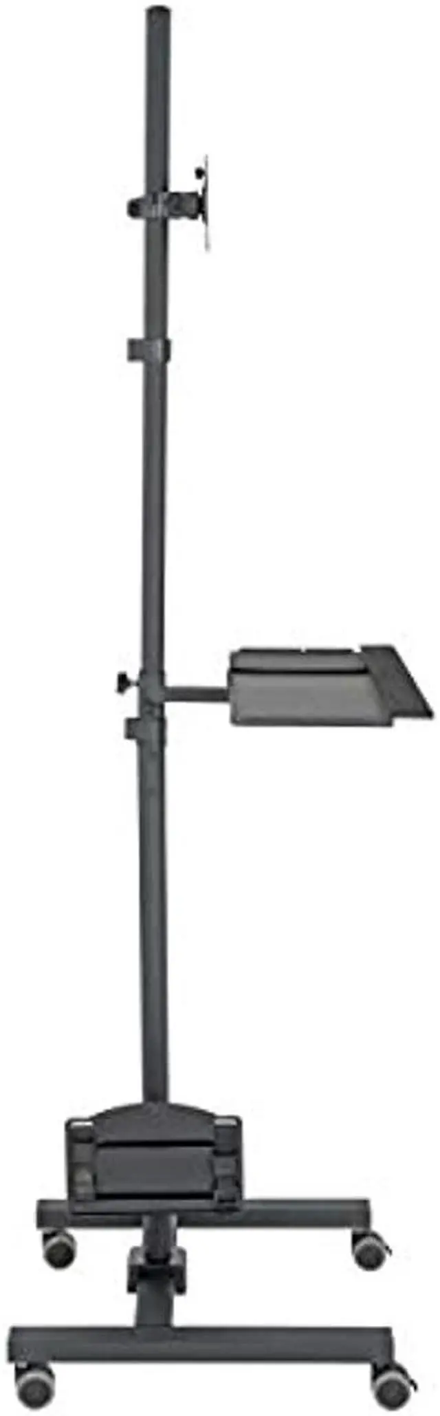 Alt view image 11 of 20 - Tripp Lite Mobile Workstation TV Floor Stand Cart Height-Adjustable 17-32in