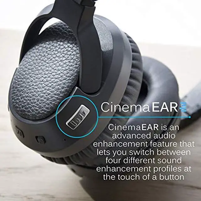 Alt view image 7 of 16 - mee audio matrix cinema low latency bluetooth wireless headphones with cinemaear audio enhancement for tv and other media