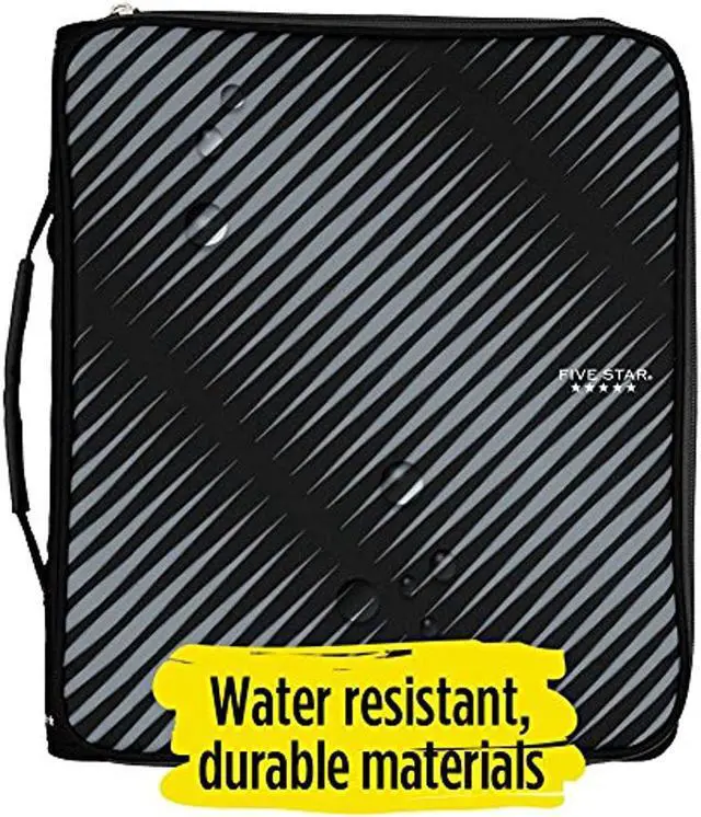 Alt view image 7 of 17 - Five Star 2 Zipper Binder Plus Multi Access File Black - Zipper Binders