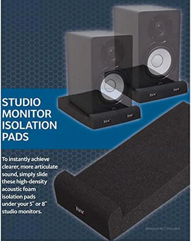 Alt view image 12 of 14 - LyxPro MNS-4 Studio Monitor Acoustic Isolation Pads - Pair
