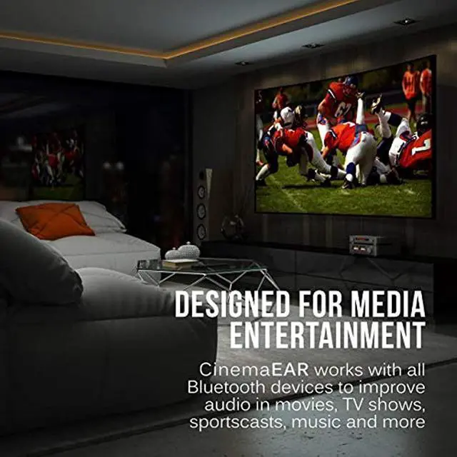 Alt view image 9 of 16 - mee audio matrix cinema low latency bluetooth wireless headphones with cinemaear audio enhancement for tv and other media