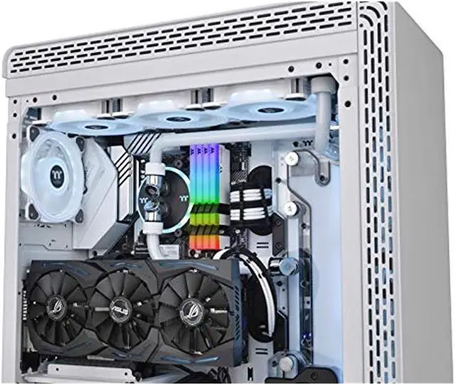 Alt view image 13 of 14 - Thermaltake TOUGHRAM RGB 16GB (2 x 8GB) 288-Pin DDR4 4400MHz (PC4 35200) Desktop Memory - White R022D408GX2-4400C19A