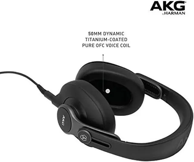 Alt view image 4 of 14 - AKG K361 Pro Audio Over-Ear Studio Headphones