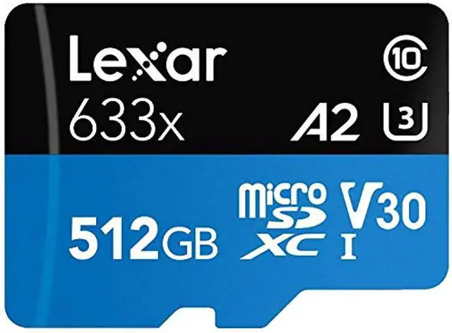 Alt view image 12 of 20 - Lexar High-Performance 633x 512GB microSDXC Flash Card Model LSDMI512BBNL633A