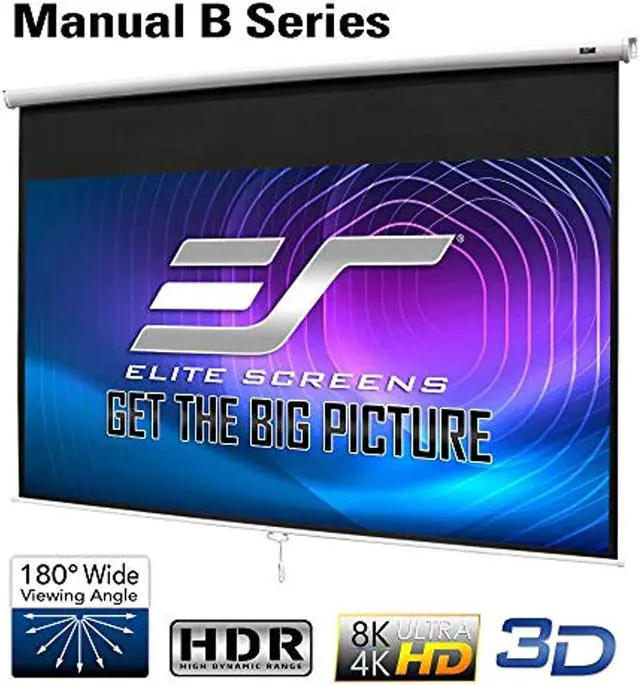 Alt view image 7 of 20 - Elite Screens M100X 100In Diag Manual Wall Maxwhite 16:10 53X84.5In