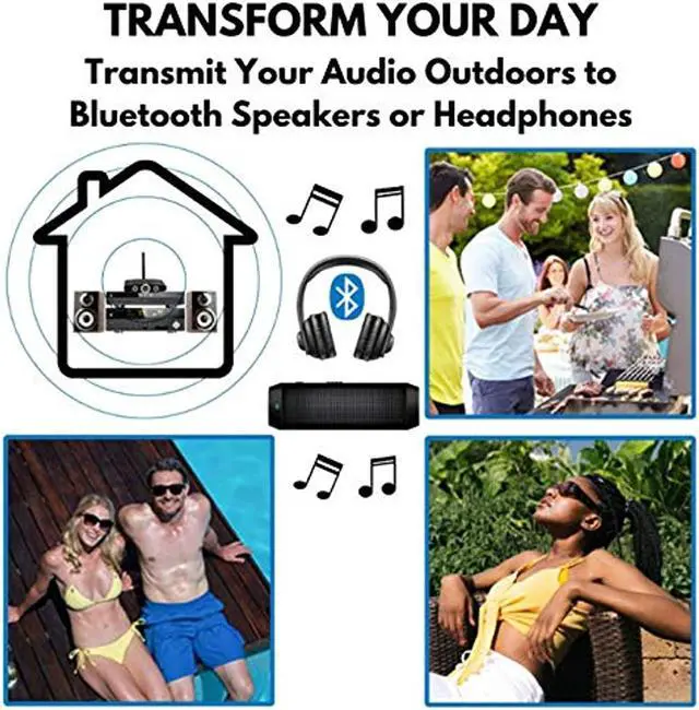 Alt view image 12 of 14 - 90M LONG RANGE Bluetooth Transmitter or Receiver for TV PC Stereo, Listen in HD with No Audio Delay, aptX Low Latency wireless Optical 3.5mm USB RCA (Home RTX 2.0-2 Yr Wrnty)