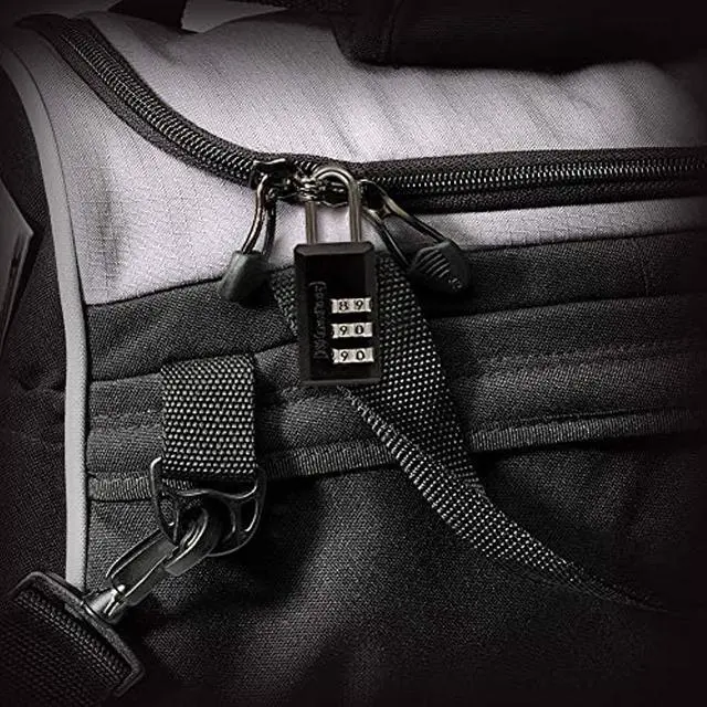 Alt view image 7 of 13 - Master Lock Luggage Padlock,1 1/2 in,Rectangle,Black  646D