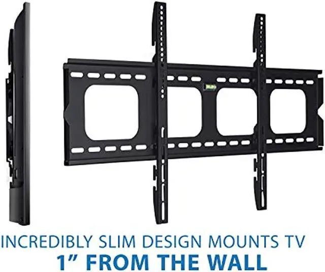 Alt view image 8 of 15 - Mount-It! Fixed TV Mount | Fits 55"-80" TVs | Low-Profile Wall Bracket