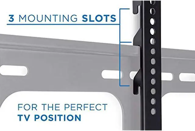 Alt view image 13 of 15 - Mount-It! Fixed TV Mount | Fits 55"-80" TVs | Low-Profile Wall Bracket