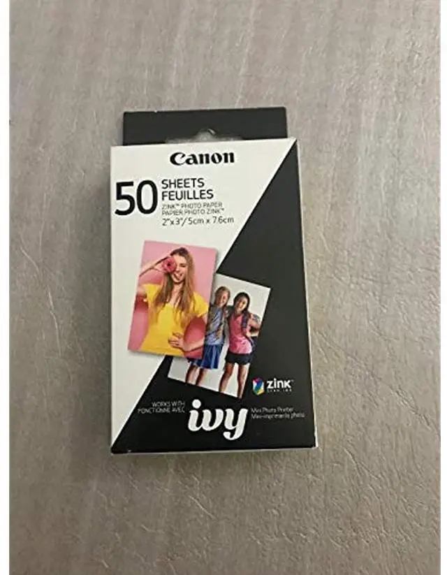Alt view image 12 of 20 - Canon ZINK Photo Paper for Ivy Mobile Printer - 50 Sheet Pack