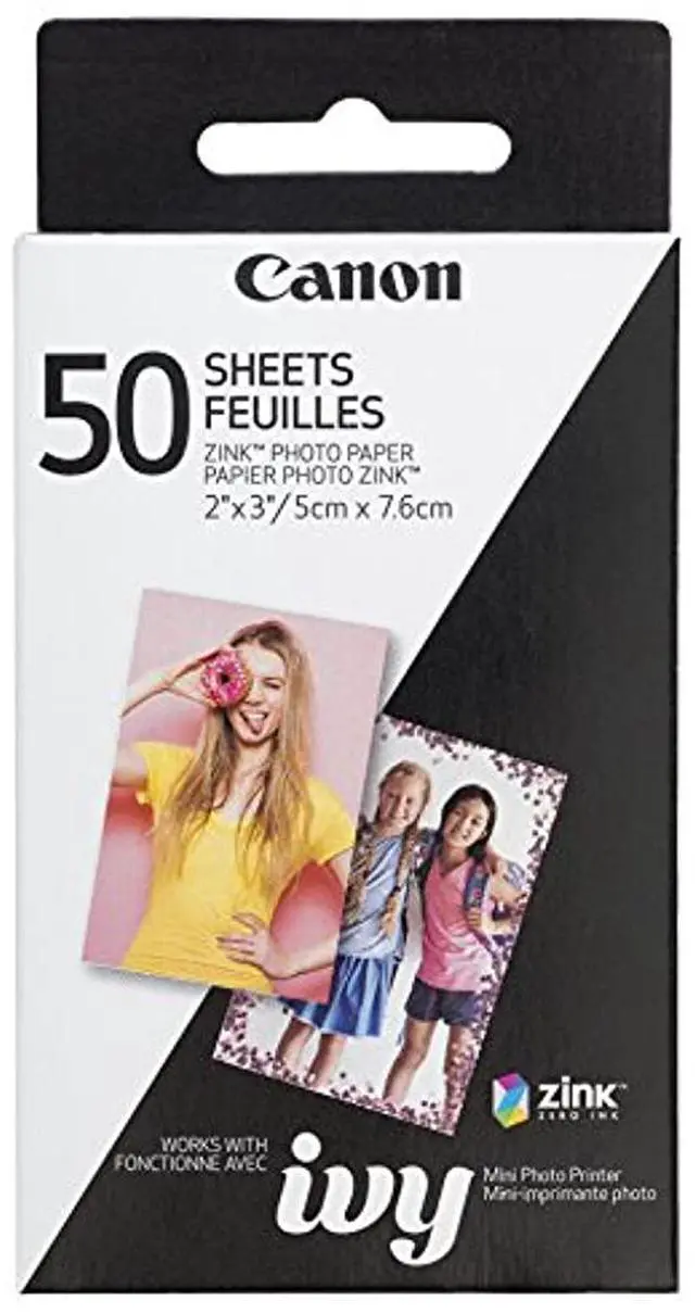 Alt view image 10 of 20 - Canon ZINK Photo Paper for Ivy Mobile Printer - 50 Sheet Pack