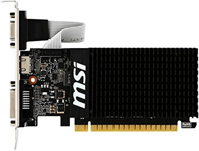 Alt view image 7 of 12 - MSI GT 710 2GD3H LP Graphics Card (V809-2000R)