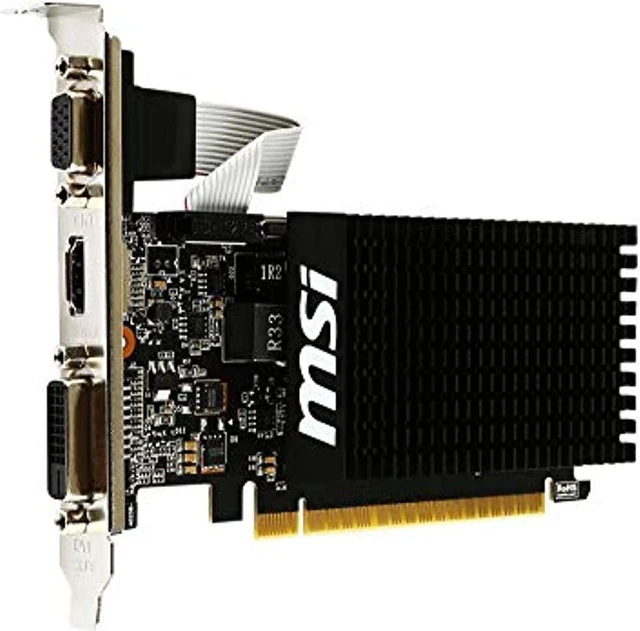 Alt view image 8 of 12 - MSI GT 710 2GD3H LP Graphics Card (V809-2000R)