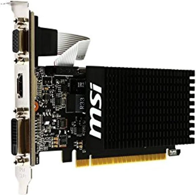 Alt view image 10 of 12 - MSI GT 710 2GD3H LP Graphics Card (V809-2000R)