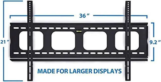 Alt view image 12 of 15 - Mount-It! Fixed TV Mount | Fits 55"-80" TVs | Low-Profile Wall Bracket