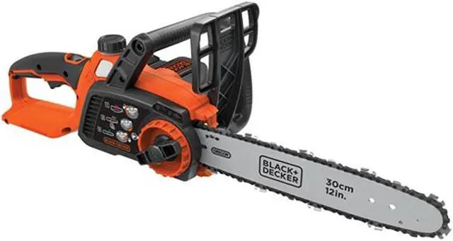 Alt view image 5 of 10 - Black & Decker LCS1240 40V MAX Li-Ion 12 in. Chainsaw Kit