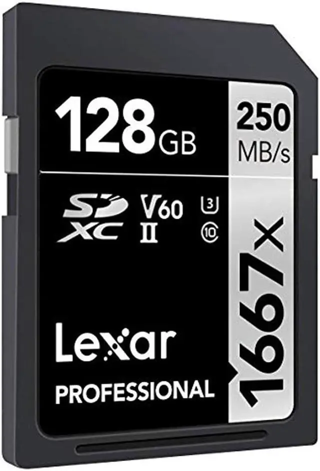 Alt view image 4 of 14 - Lexar SILVER Series Professional 1667x 128GB UHS-II SDXC Memory Card, 2-Pack