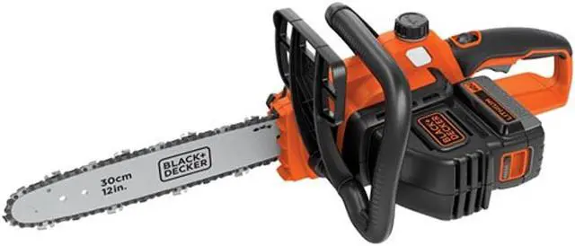 Alt view image 6 of 10 - Black & Decker LCS1240 40V MAX Li-Ion 12 in. Chainsaw Kit