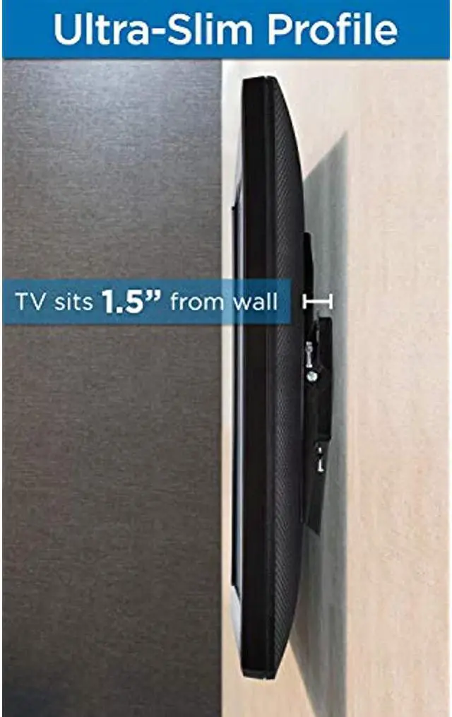 Alt view image 8 of 20 - Mount-It! Tilting TV Mount | Fits 32"-60" TVs | Max VESA 600x400 Wall Bracket