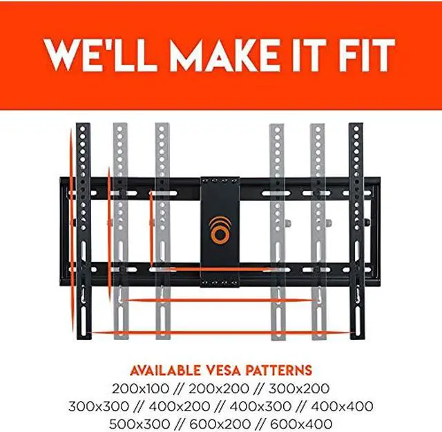 Alt view image 13 of 20 - ECHOGEAR Low Profile Fixed TV Wall Mount Bracket for 32-80 inch Flat Screen TVs