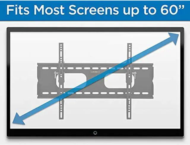 Alt view image 9 of 20 - Mount-It! Tilting TV Mount | Fits 32"-60" TVs | Max VESA 600x400 Wall Bracket
