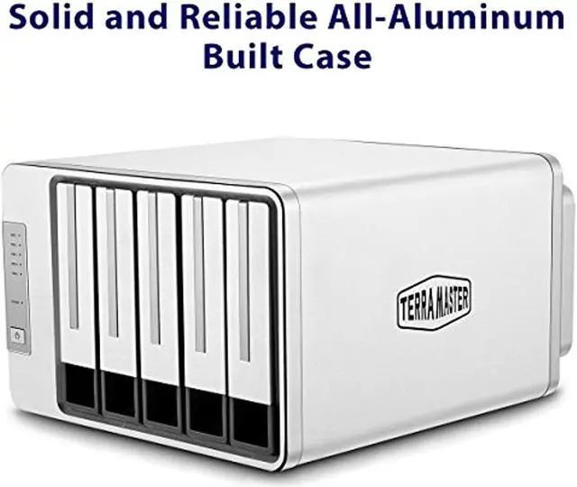 Alt view image 9 of 14 - TerraMaster D5-300C USB3.0(5Gbps) Type C 5-Bay RAID Enclosure Support RAID 0/1/Single Exclusive 2+3 RAID Mode Hard Drive RAID Storage (Diskless)