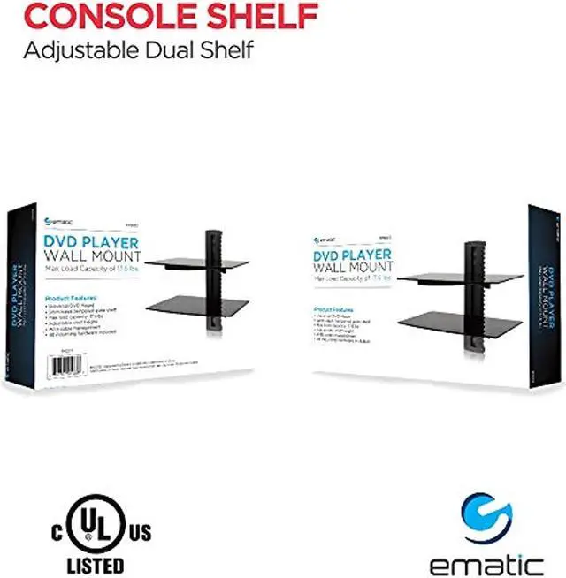 Alt view image 16 of 17 - Ematic EMD212 DVD Player 2 Shelf Mount