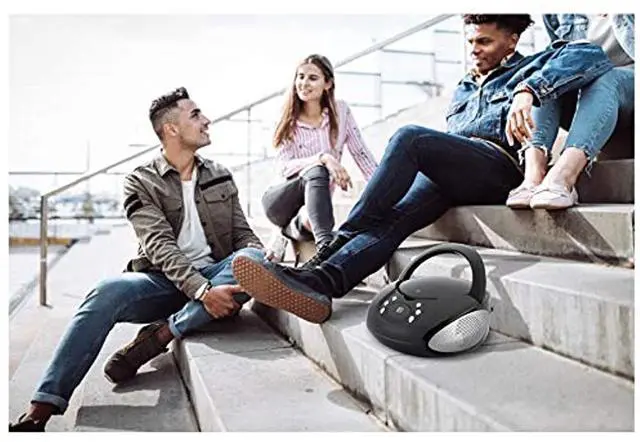 Alt view image 7 of 10 - GPX BC112B Boom Box & CD Player