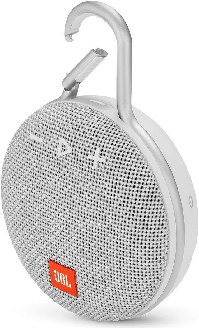 Alt view image 19 of 20 - JBL Clip 3 Portable Bluetooth Waterproof Speaker (White)