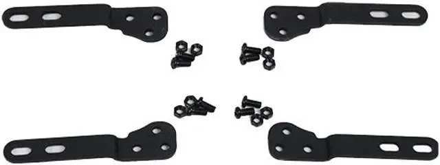 Alt view image 4 of 10 - VideoSecu 4 Extender Adapter Plates for LCD LED HDTV TV Wall Mount Bracket, Mount Accessory convert VESA 100/75 to 200/200x100 1VB