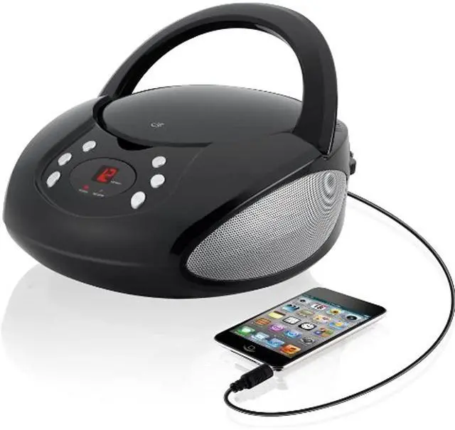 Alt view image 3 of 10 - GPX BC112B Boom Box & CD Player