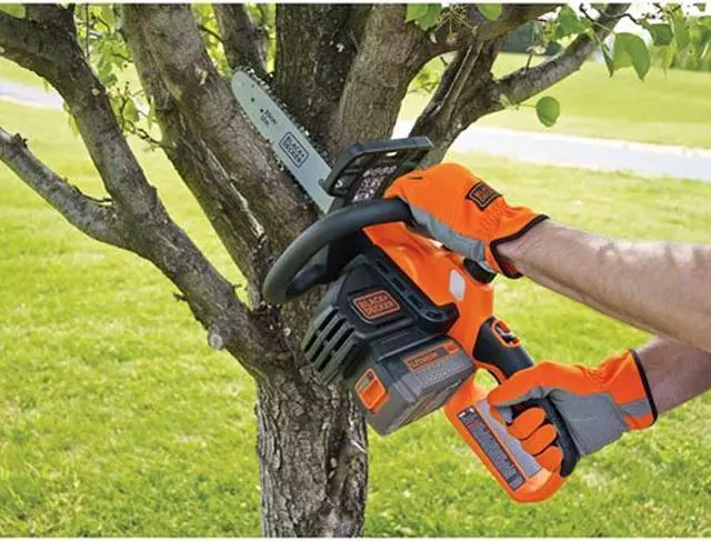 Alt view image 7 of 10 - Black & Decker LCS1240 40V MAX Li-Ion 12 in. Chainsaw Kit