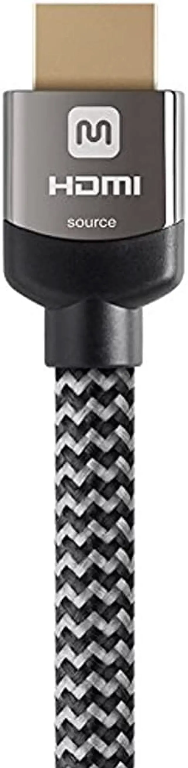 Alt view image 6 of 20 - Monoprice HDMI Cable - 25 feet - Gray | High Speed, Active Chipset, 4K@60Hz, 18Gbps, 26AWG, CL3 Rated, Compatible with Apple TV / Roku / Blu-Ray Disc / PS4 and More - Luxe Series