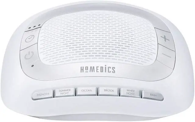 Alt view image 6 of 10 - Homedics SoundSpa Rejuvenate sound machine-6 nature sounds, uses adapter of 4 "AA" (not included)