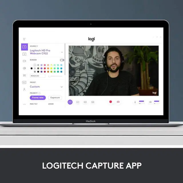 Alt view image 8 of 12 - Logitech C920 Webcam - 30 fps - USB 2.0