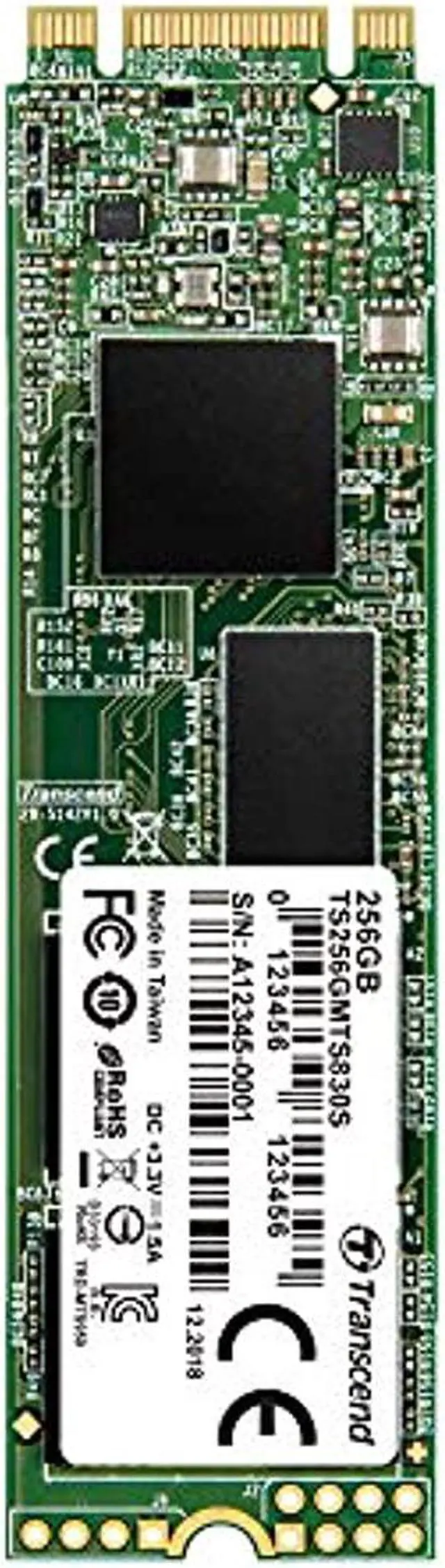 Alt view image 9 of 14 - Transcend 830S 256 GB Solid State Drive - SATA (SATA/600) - Internal - M.2 2280