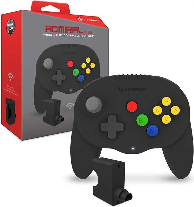 Main image of Hyperkin "Admiral" Premium BT Controller for N64 (Black) - Nintendo 64