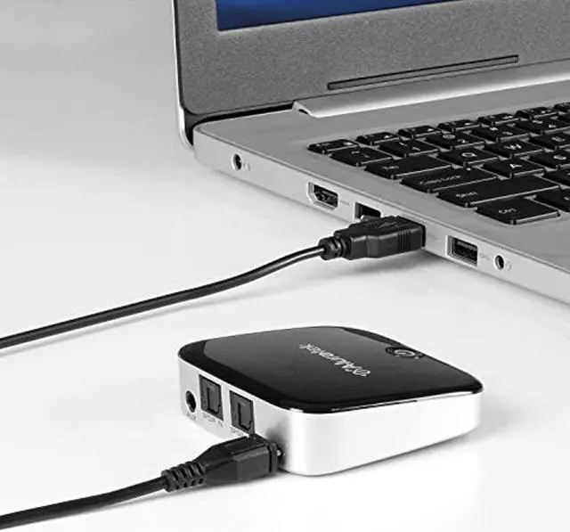 Alt view image 11 of 15 - Aluratek ABC02F Bluetooth Universal Audio Receiver And Transmitter With Built In Battery, Optica