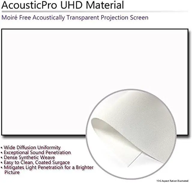 Alt view image 12 of 20 - Elite Screens AR120H2-AUHD Aeon Series 120" 16:9 Fixed Frame Projection Screen