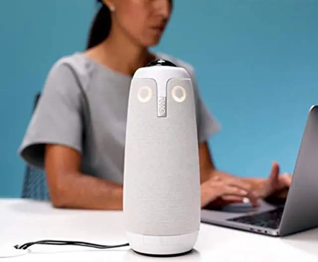 Alt view image 3 of 8 - Meeting Owl Pro - 360 Degree, 1080p Smart Video Conference Camera, Microphone, and Speaker (Automatic Speaker Focus & Smart Meeting Room Enabled)