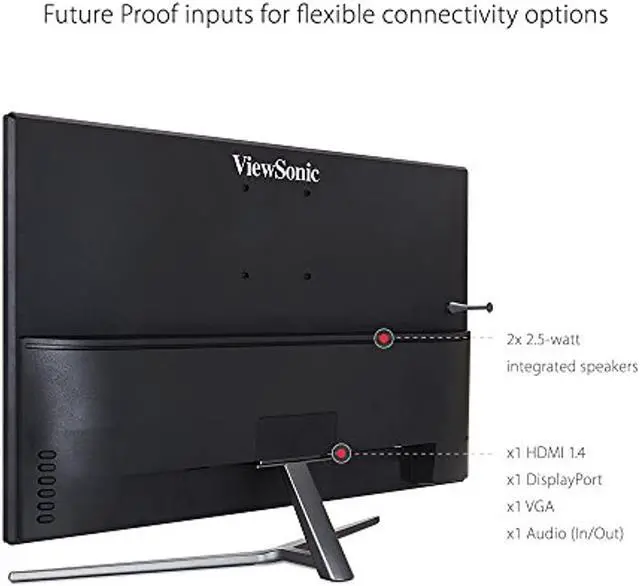 Alt view image 11 of 12 - ViewSonic VX3211-2K-MHD 32 Inch IPS WQHD 1440p Monitor with 99% sRGB Color Coverage HDMI VGA and DisplayPort